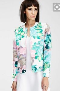 Floral scuba jacket